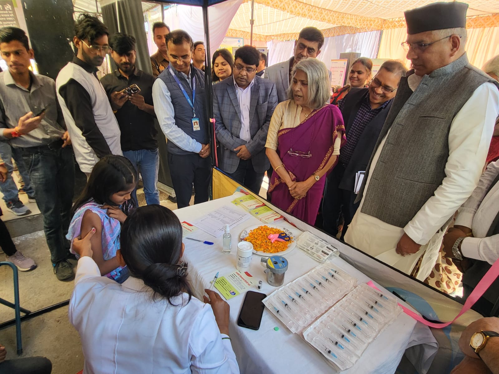 Under the Sugandha Project, we have established library.... 